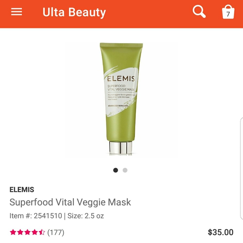 Elemis Superfood Vital Veggie Mask